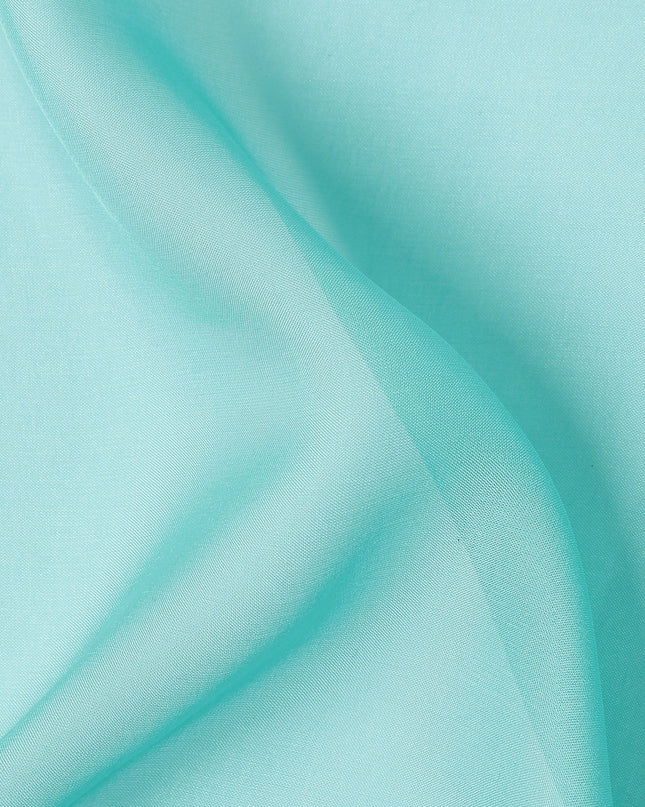 Mint Blue Pure Silk Chiffon Fabric 110cm | Chinese Silk