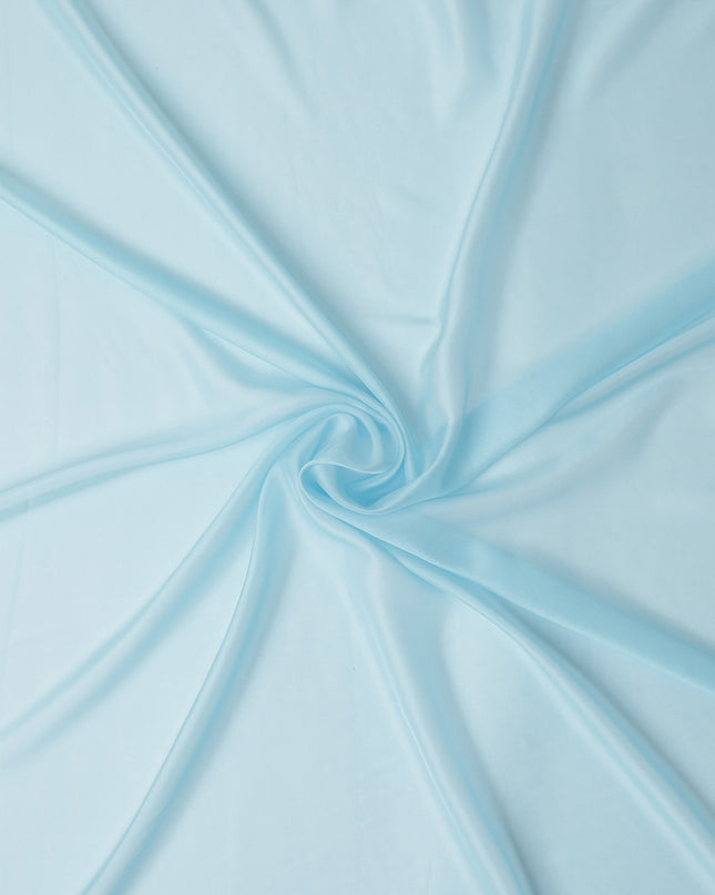 Baby Blue Pure Silk Chiffon Fabric 110cm | Chinese Silk
