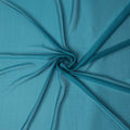 Turquoise Blue Pure Silk Chiffon Fabric 110cm | Chinese Silk