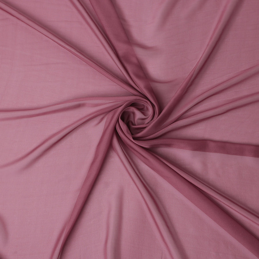 Dusty Pink Pure Silk Chiffon Fabric 110cm | Chinese Silk
