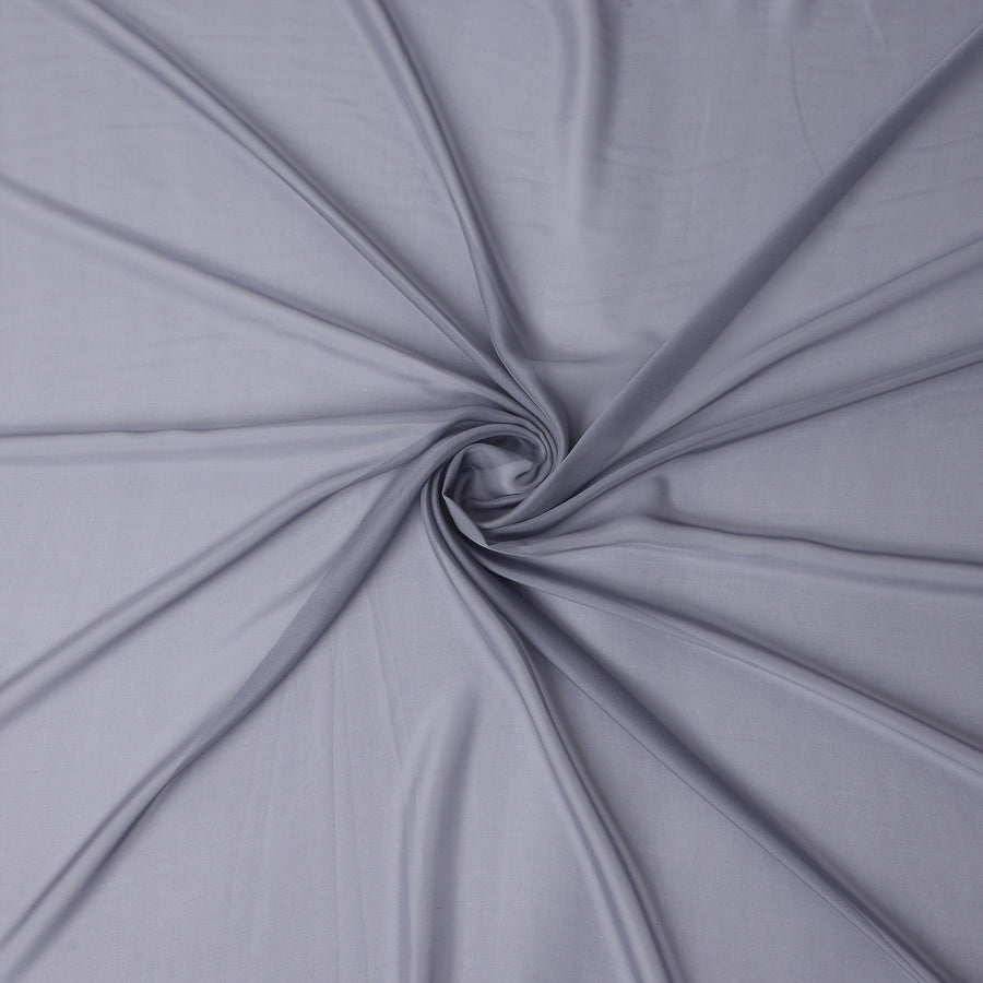 Lavender Grey Pure Silk Chiffon Fabric 110cm | Chinese Silk