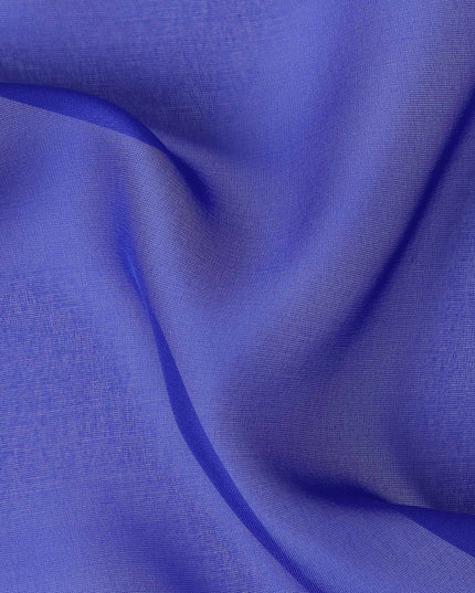 Royal Blue Pure Silk Chiffon Fabric 110cm | Chinese Silk
