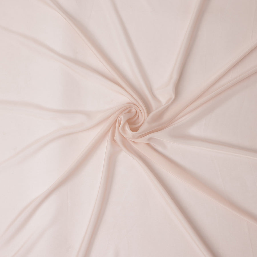 Pale Blush Pink Silk Chiffon Fabric 110cm