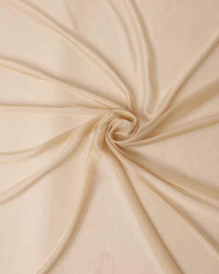 Champagne Beige Silk Chiffon Fabric 110cm