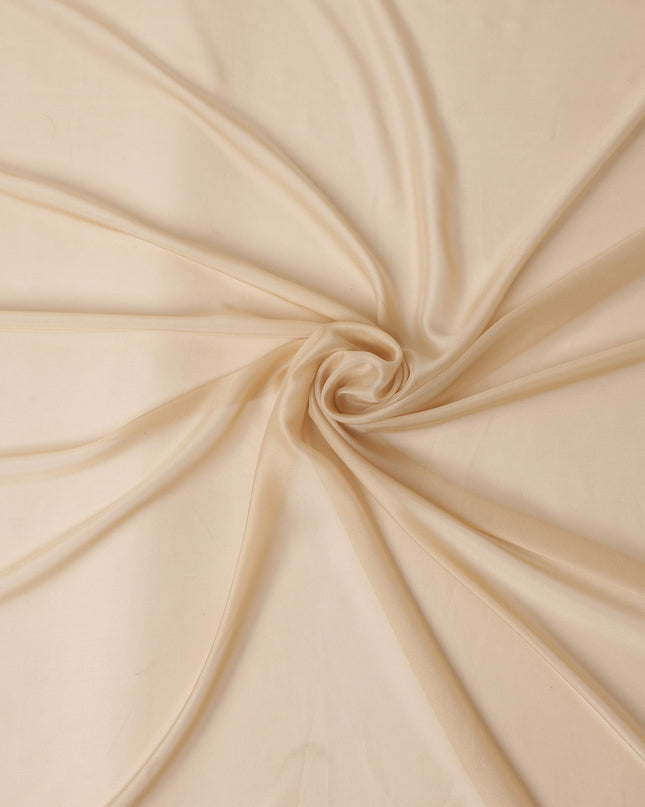 Champagne Beige Silk Chiffon Fabric 110cm
