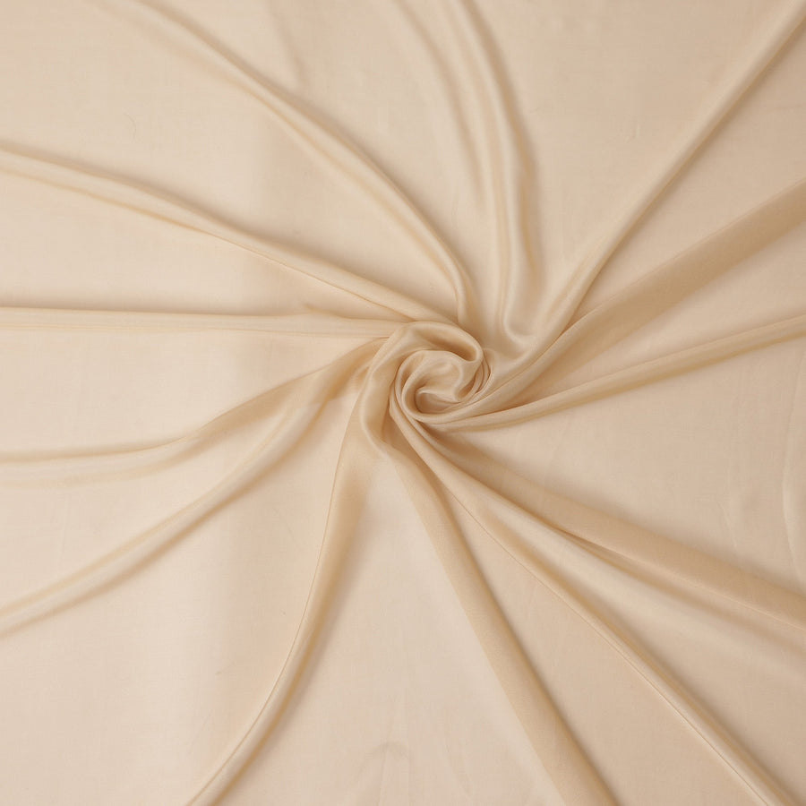 Champagne Beige Silk Chiffon Fabric 110cm