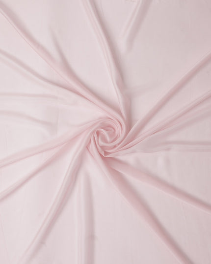 Blush Pink Silk Chiffon Fabric 110cm