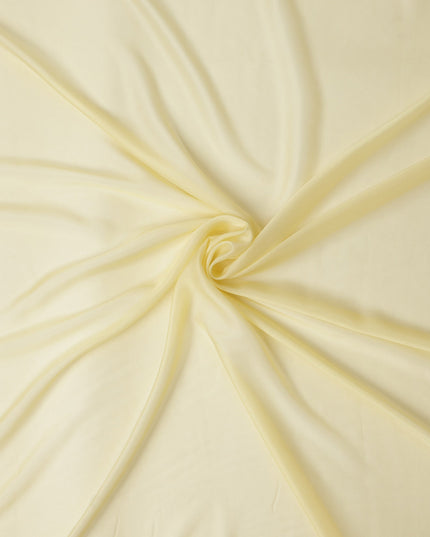 Pale Yellow Silk Chiffon Fabric 110cm