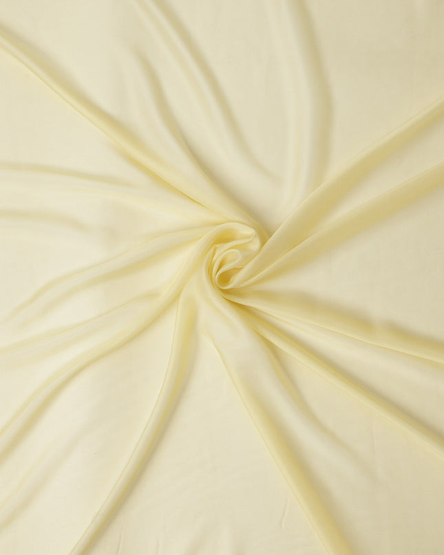 Pale Yellow Silk Chiffon Fabric 110cm