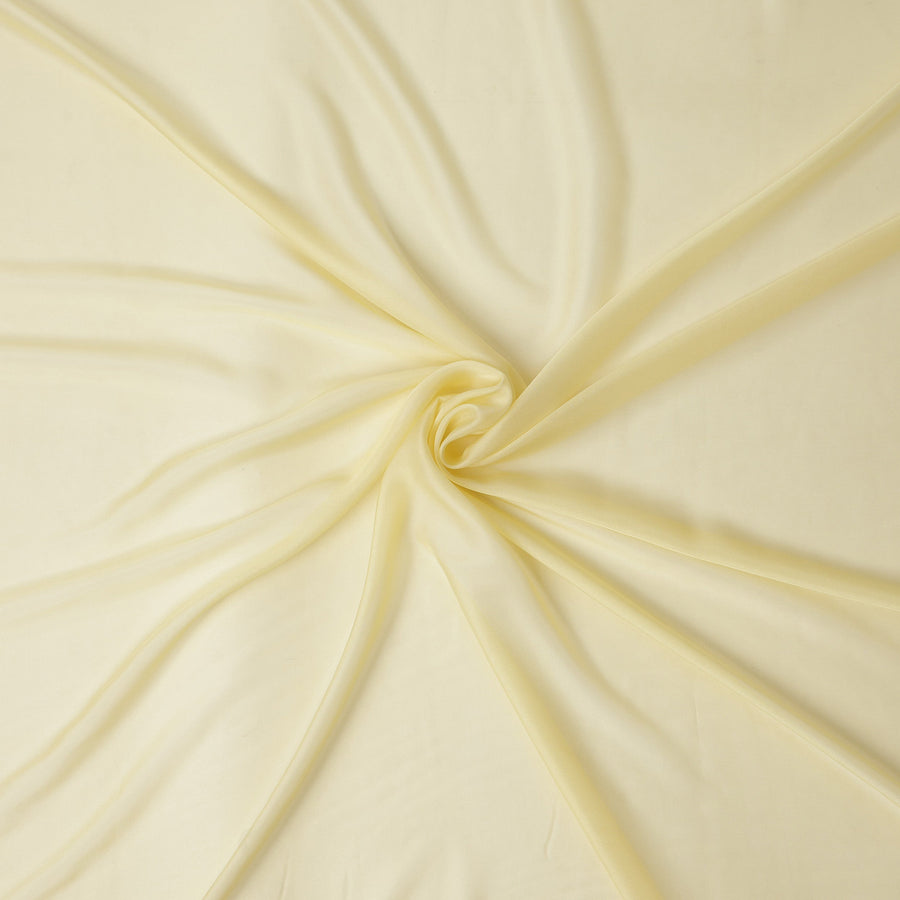 Pale Yellow Silk Chiffon Fabric 110cm