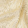 Cream Ivory Metallic Silk Chiffon 110cm