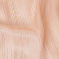 Peach Pink Metallic Silk Chiffon 110cm