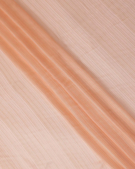Peach Pink Metallic Silk Chiffon 110cm