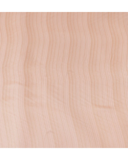 Peach Pink Metallic Silk Chiffon 110cm
