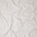 Ivory White Metallic Silk Chiffon 110cm