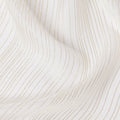 Ivory White Metallic Silk Chiffon 110cm