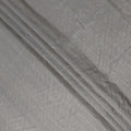 Slate Grey Plain Tussar Silk Fabric 110cm | Indian Silk