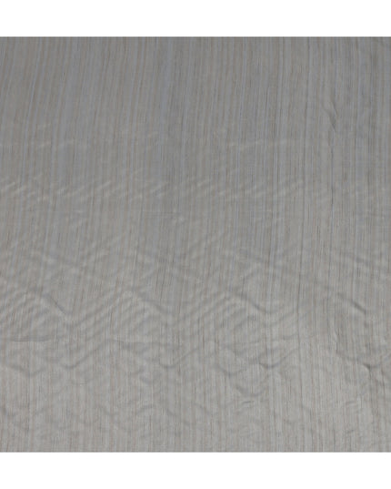 Silver Grey Tussar Silk Fabric India 110cm