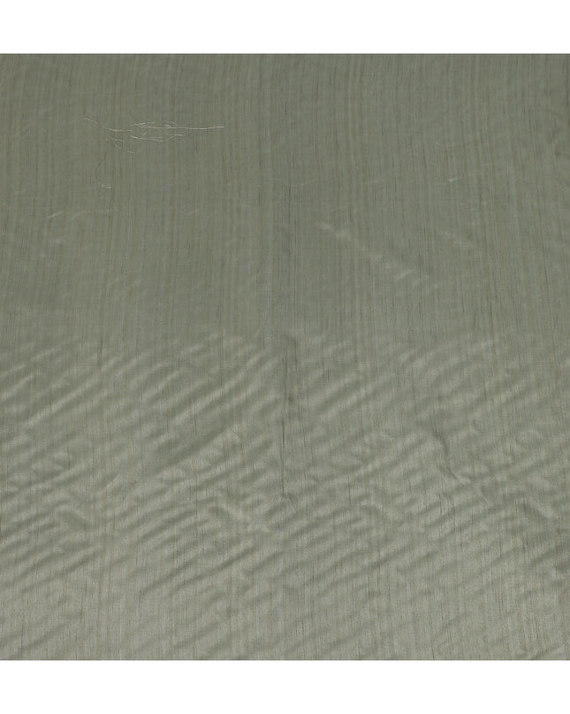 Sage Green Plain Tussar Silk Fabric 110cm | Indian Silk