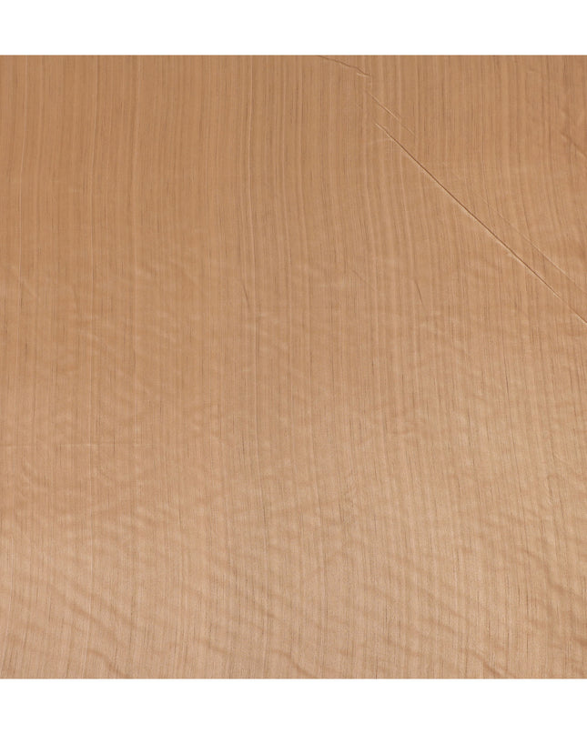 Warm Beige Plain Tussar Silk Fabric 110cm | Indian Silk