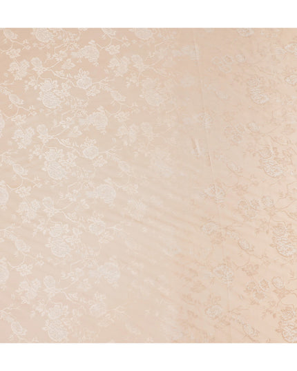 Champagne Beige Self Tone Silk Satin Fabric 140cm