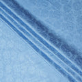 Sky Blue Self Tone Silk Satin Fabric 140cm