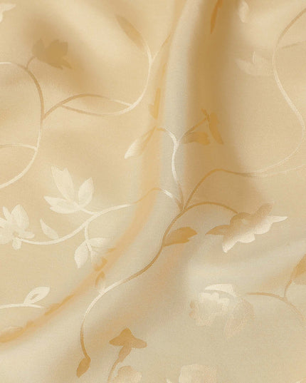 Champagne Gold Self Tone Silk Satin Fabric 140cm