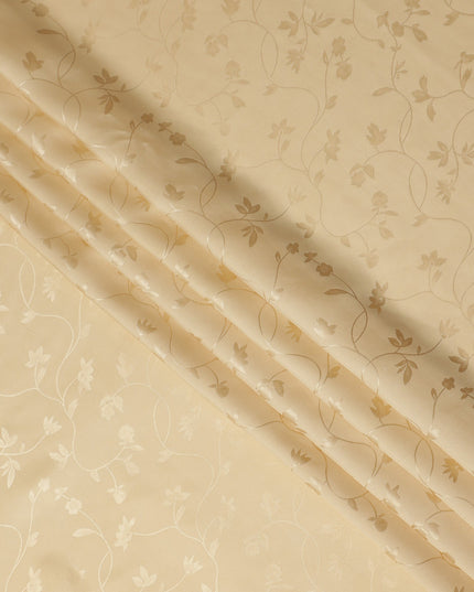 Champagne Gold Self Tone Silk Satin Fabric 140cm