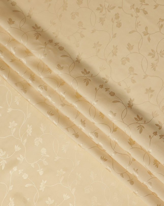 Champagne Gold Self Tone Silk Satin Fabric 140cm