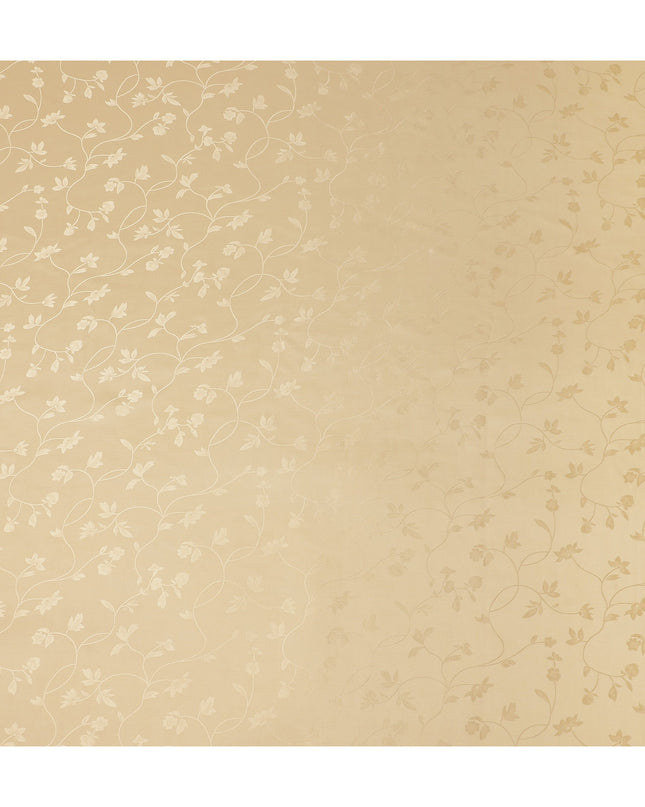 Champagne Gold Self Tone Silk Satin Fabric 140cm