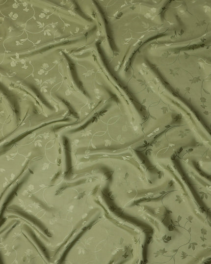 Sage Green Self Tone Silk Satin Fabric 140cm