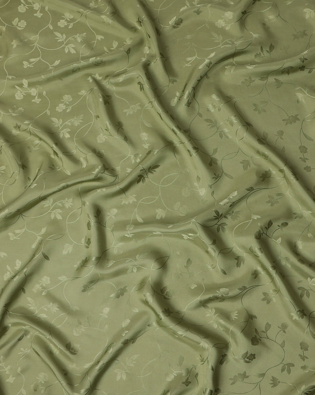 Sage Green Self Tone Silk Satin Fabric 140cm