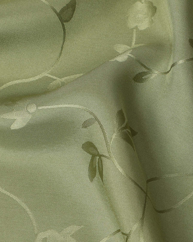Sage Green Self Tone Silk Satin Fabric 140cm