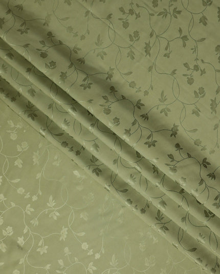 Sage Green Self Tone Silk Satin Fabric 140cm