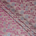 Dusty Rose Pink Bouquet Floral Silk Satin Fabric 110cm