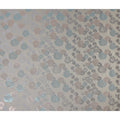 Silver Grey Bouquet Floral Silk Satin Fabric 110cm
