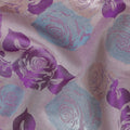 Multicolor Rose Bouquet Floral Silk Satin Fabric 110cm