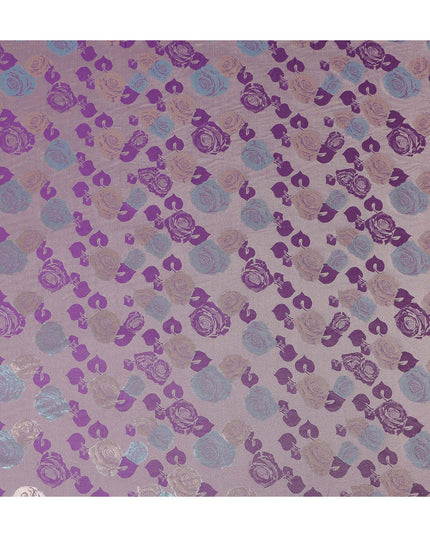 Multicolor Rose Bouquet Floral Silk Satin Fabric 110cm