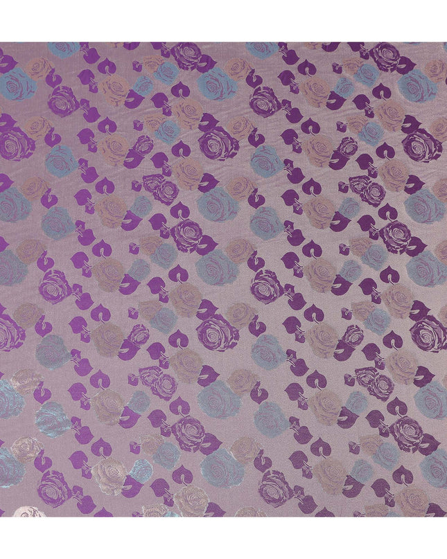 Multicolor Rose Bouquet Floral Silk Satin Fabric 110cm