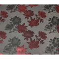 Olive Green Floral Silk Satin Fabric 110cm