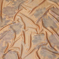 Apricot Orange Floral Silk Satin Fabric 110cm