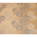 Apricot Orange Floral Silk Satin Fabric 110cm