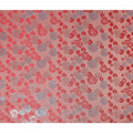 Coral Pink Bouquet Floral Silk Satin Fabric 110cm