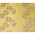Buttercup Yellow Floral Silk Satin Fabric 110cm