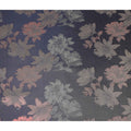 Navy Blue Floral Silk Satin Fabric 110cm