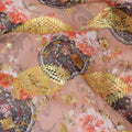 Pink Fancy Embroidery Cotton Voile 150cm