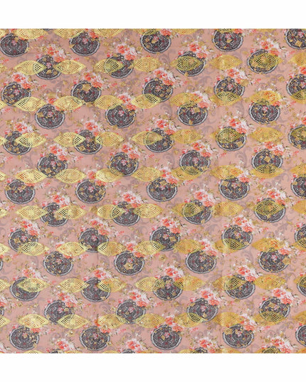 Pink Fancy Embroidery Cotton Voile 150cm