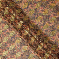Brown Fancy Embroidery Cotton Voile 150cm