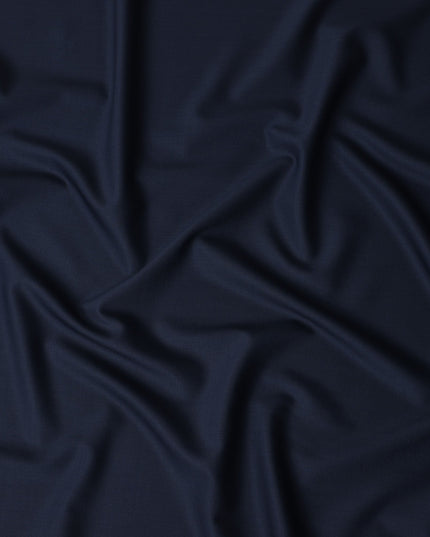Navy Blue Wool Blend Suiting Fabric 150cm
