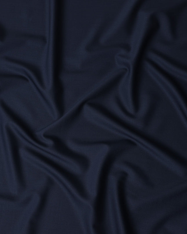 Navy Blue Wool Blend Suiting Fabric 150cm
